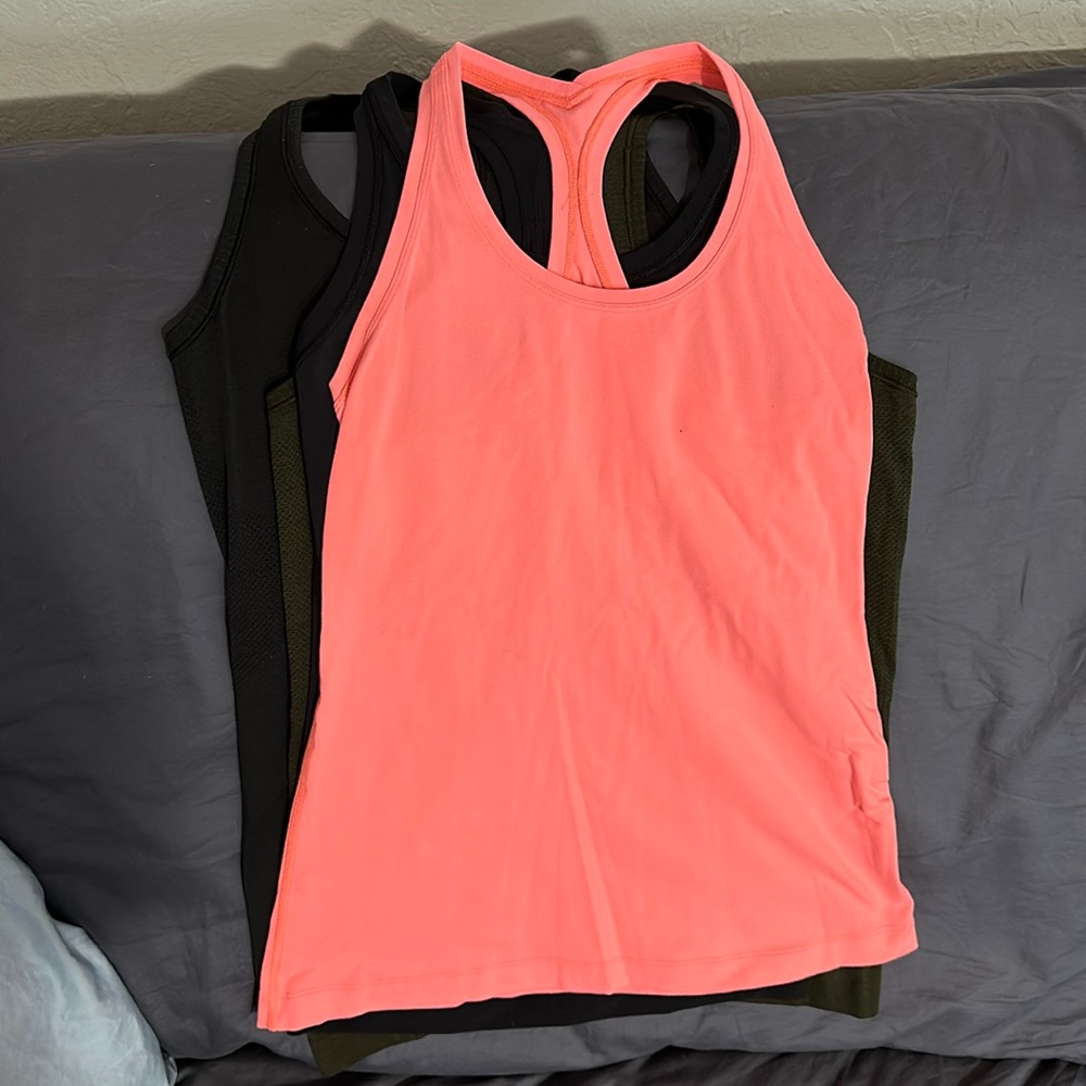 Cool racer back tank long